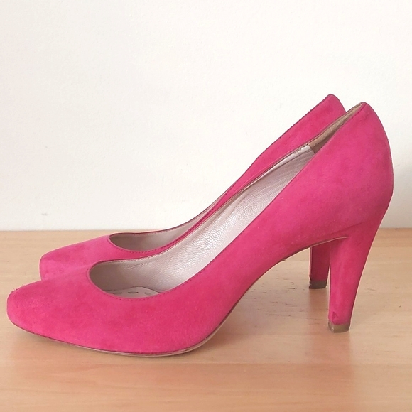 Miu Miu Shoes - Miu Miu pink suede leather Heel shoes